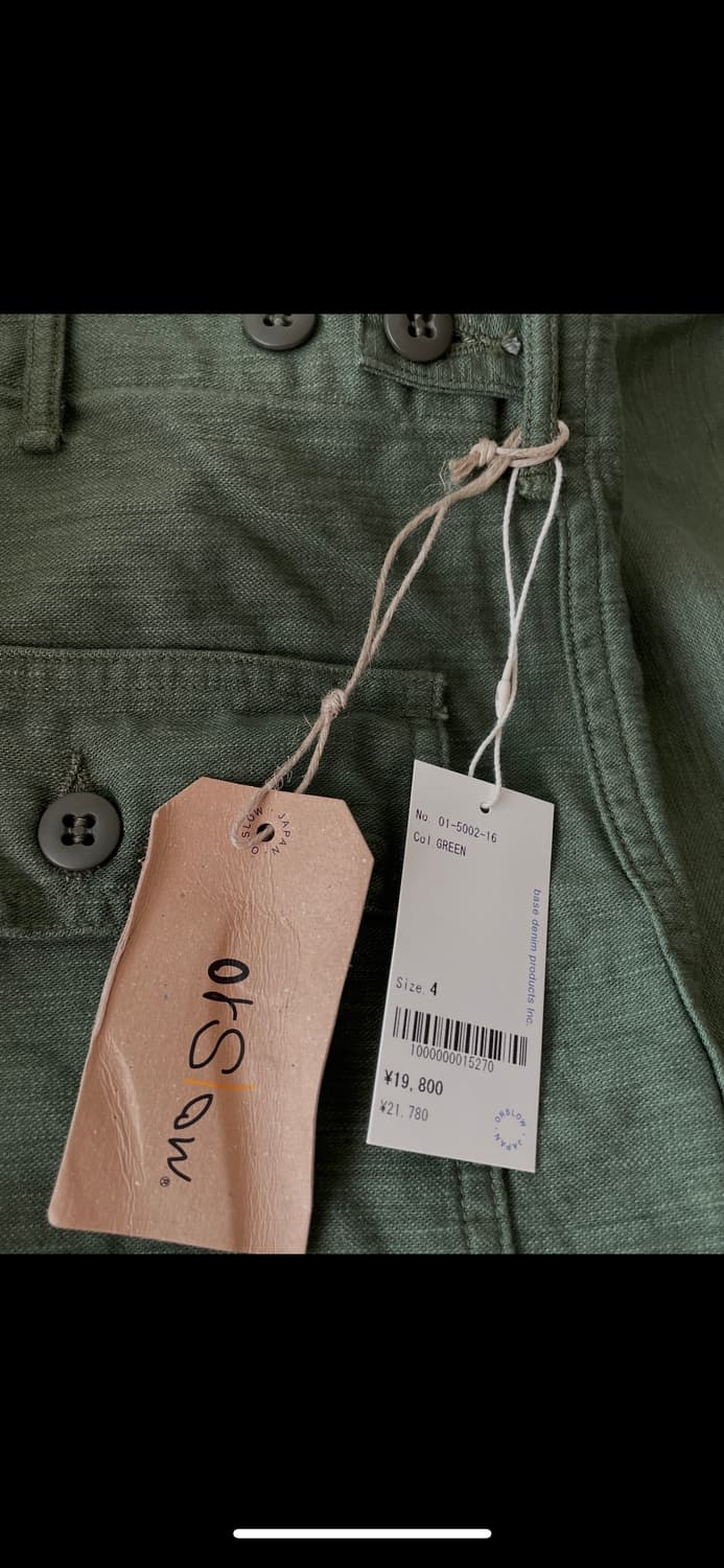  (새제품)오어슬로우 퍼티그팬츠 레귤러핏 (4) 상품이미지5