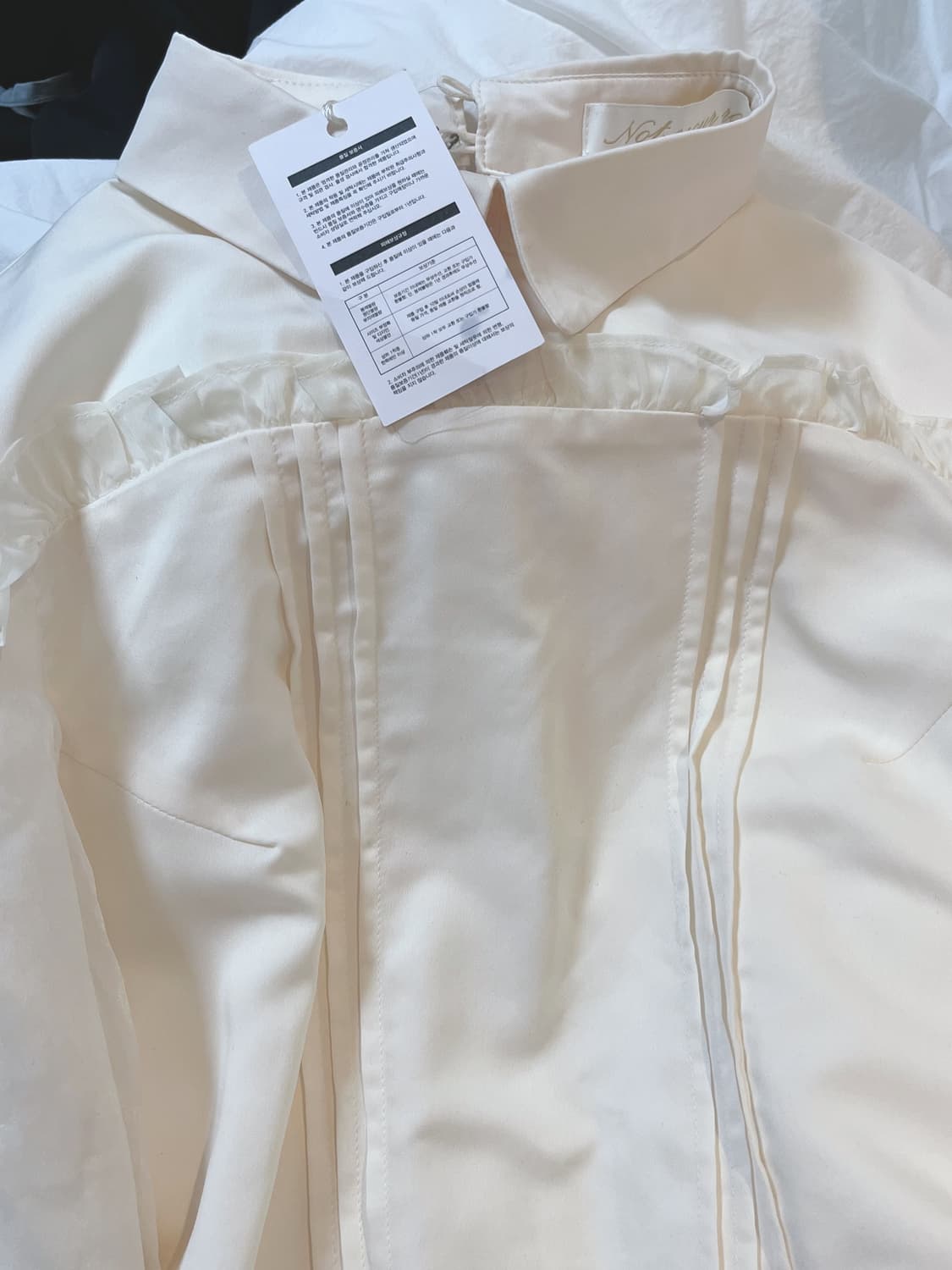 낫유어로즈 오간자 원피스 택달린 새제품 (오마이걸아린착용) 상품이미지6