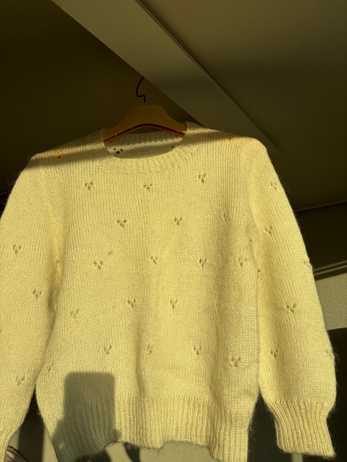 빈티지 니트 앙고라 스타일 펀칭 상품이미지1