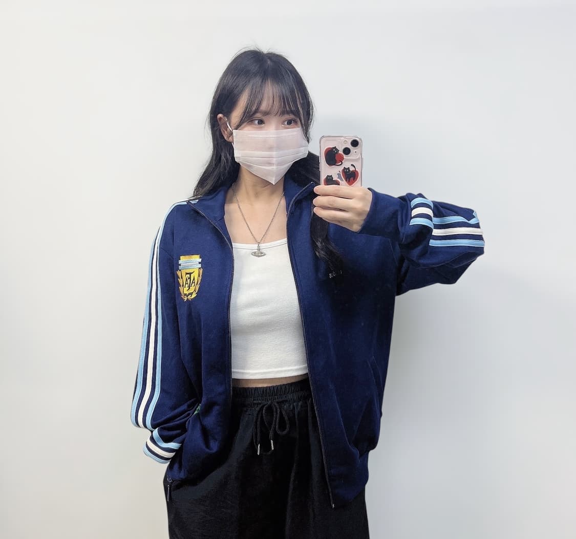 아디다스 아르헨티나 핸드오브갓 트랙탑 져지 네이비 상품이미지1