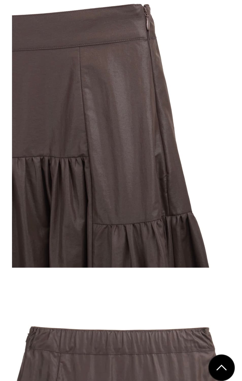 코스모스 COATED SHIRRING SKIRT (BROWN) s 상품이미지2