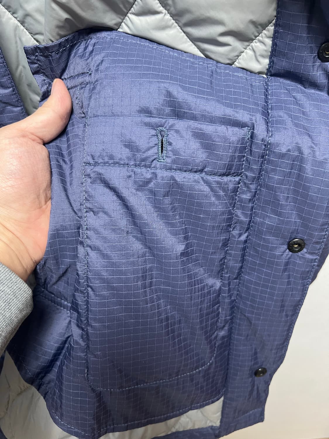 매킨토시 퀼팅 블루 자켓 L사이즈 상품이미지4