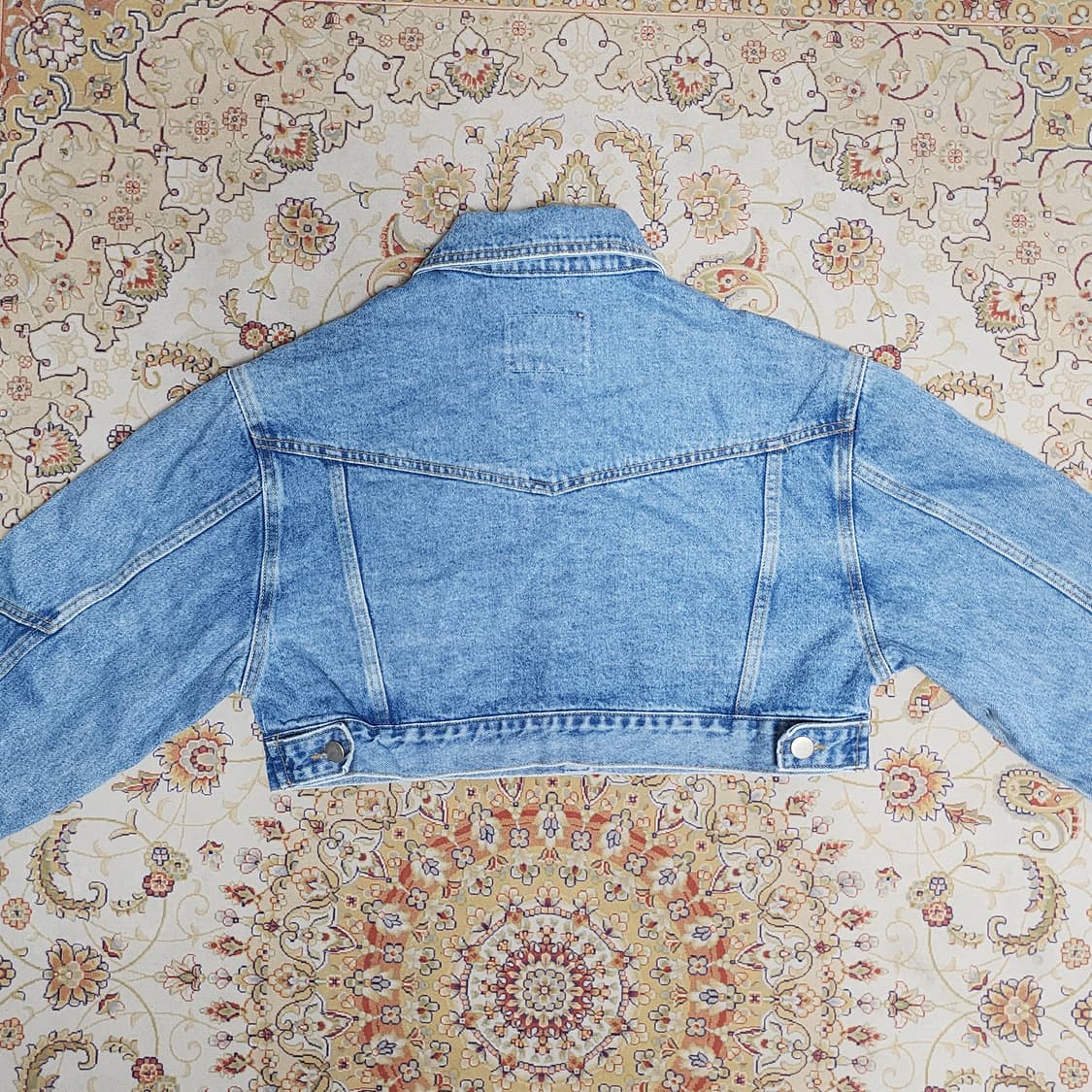 여성 크롭 데님 자켓 프리
 상품이미지2