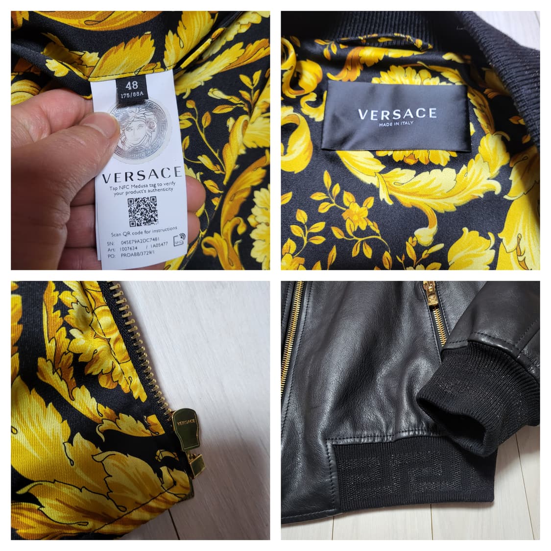 (48) 22FW 베르사체 그레카 레더자켓 Versace 가죽자켓 상품이미지7