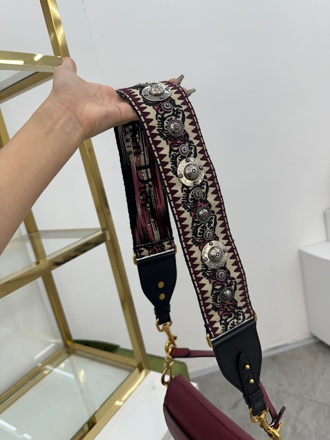 디올 미니 새들 + 스트랩 포함 상품이미지5