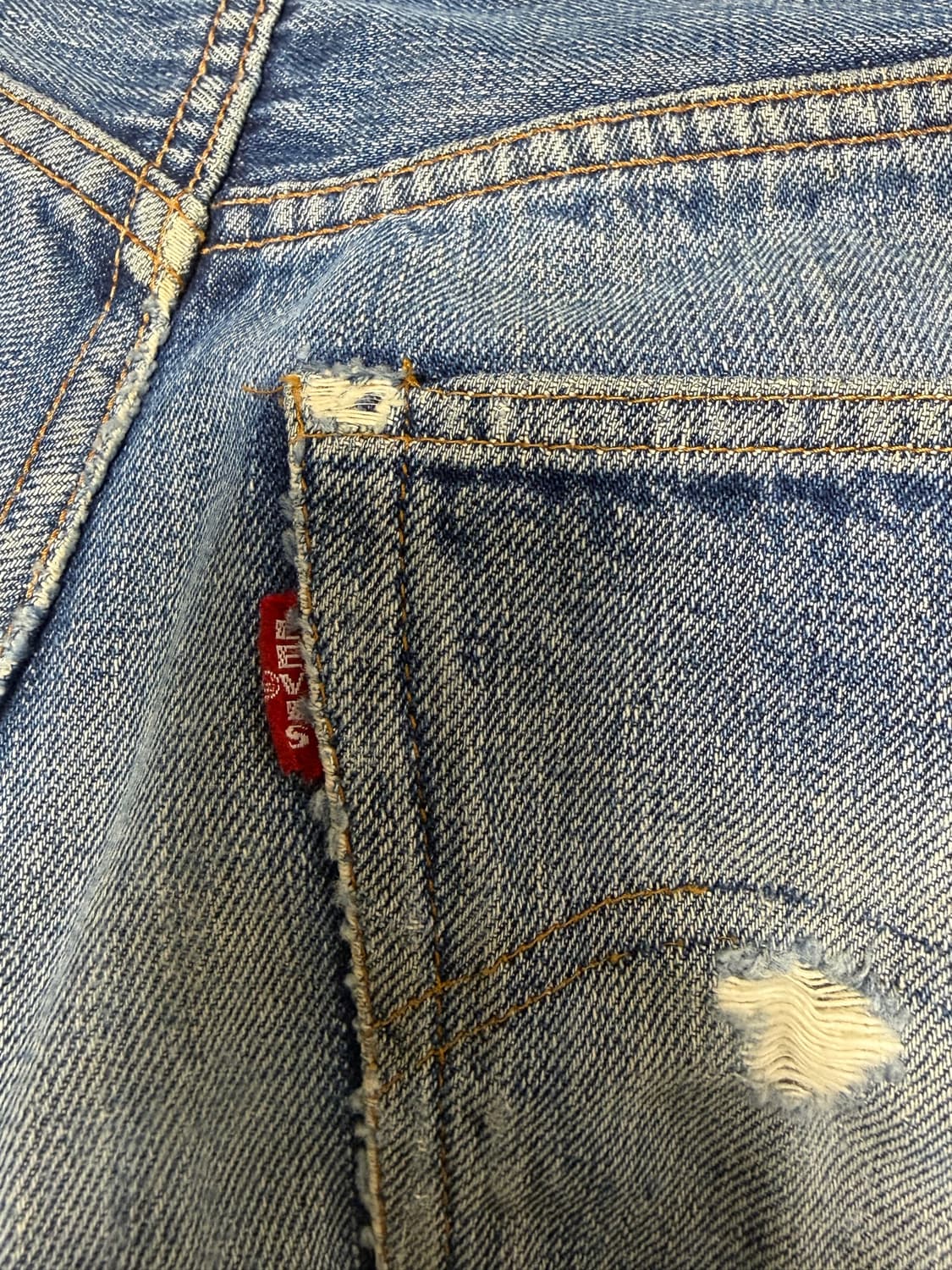 빈티지 60s Levis 리바이스 Big E 데님 팬츠 66전기 상품이미지3