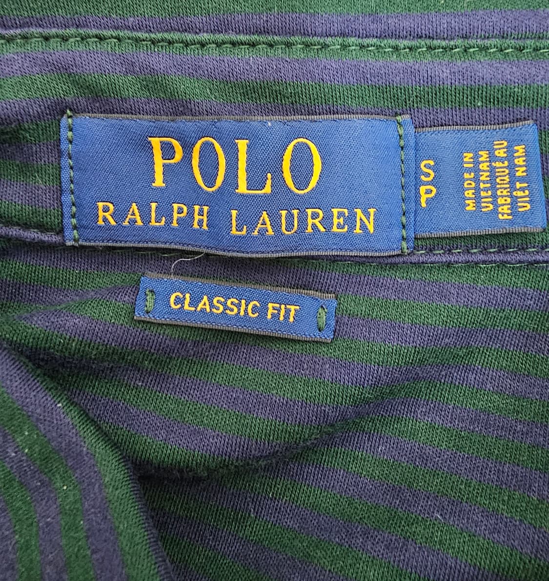 폴로랄프로렌 스트라이프 클래식핏 카라티 S 상품이미지3