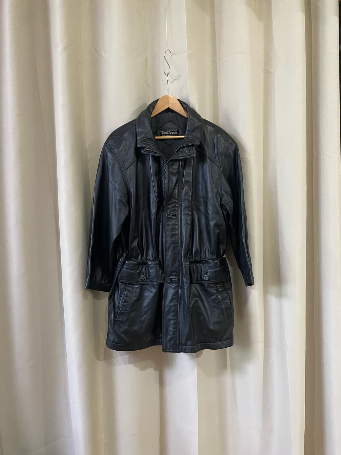 vtg leather parka 상품이미지3