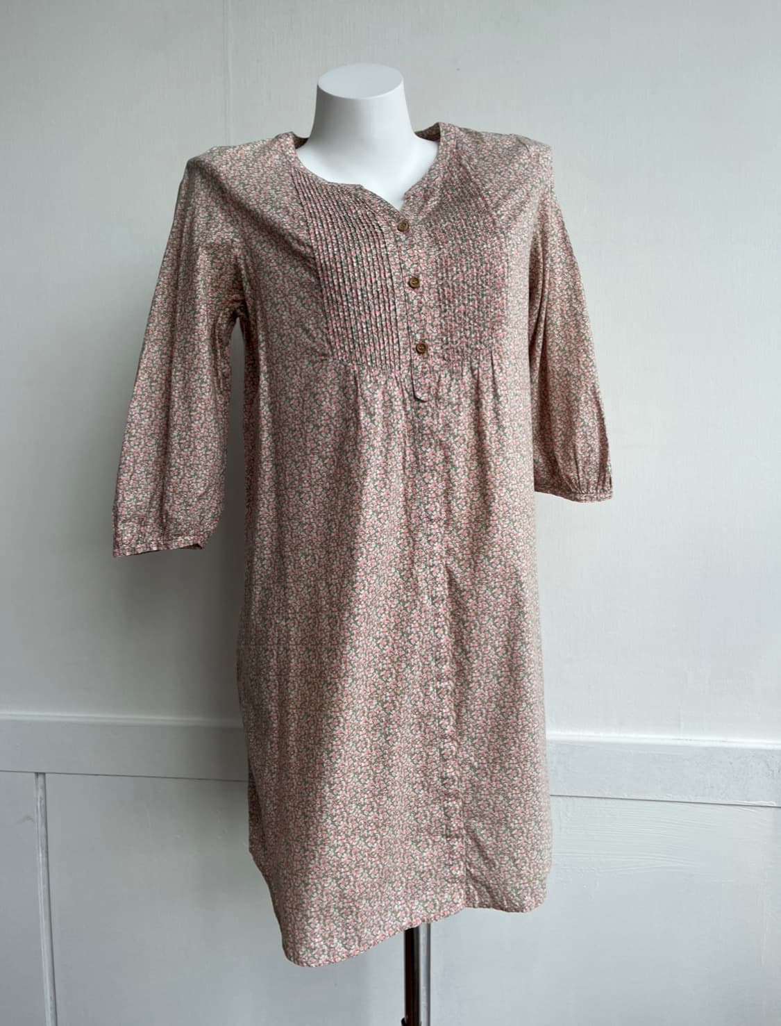 earth music & ecology 잔꽃 내추럴 블라우스 원피스 상품이미지1