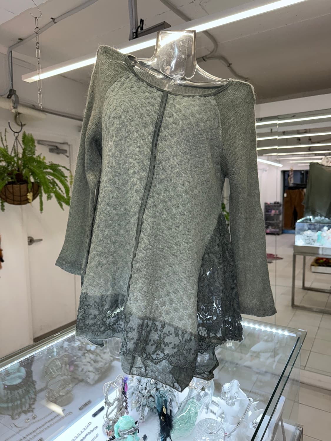 pigment patchwork knit top 상품이미지1