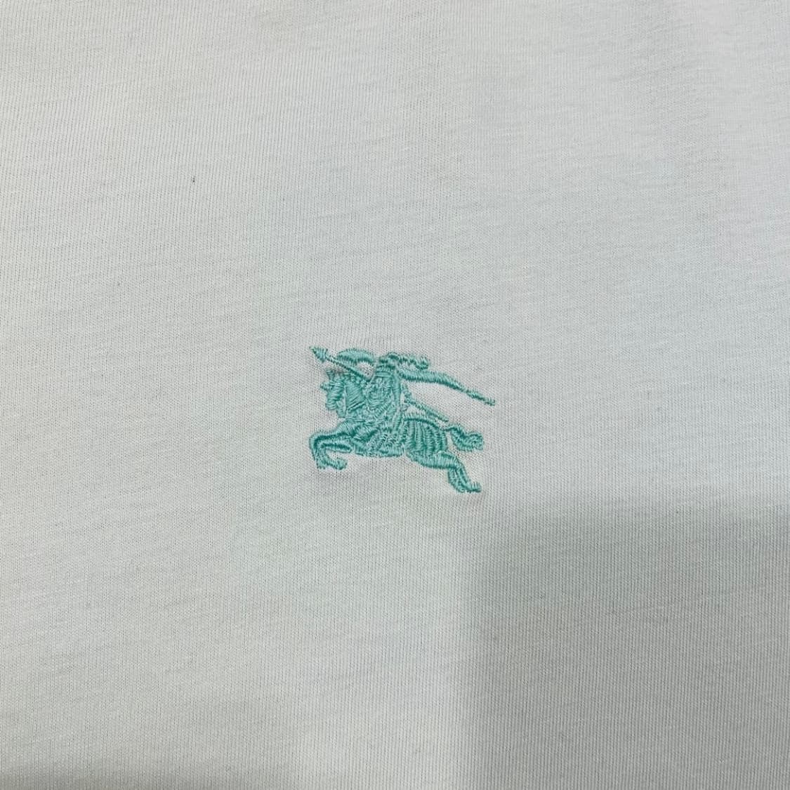 버버리 민트 코튼 반팔 티셔츠 (L) 상품이미지4