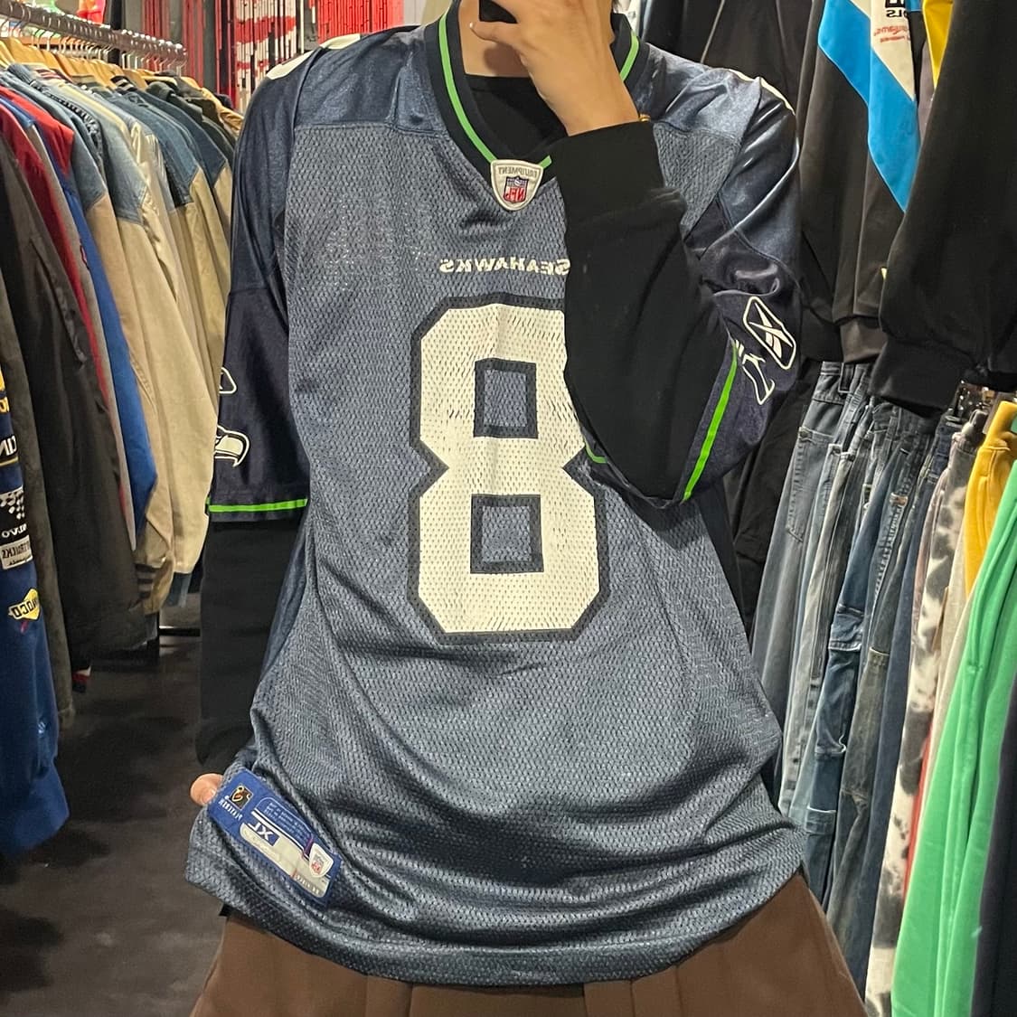 [IM] NFL X Reebok 그레이 No.8 반팔져지 상품이미지2