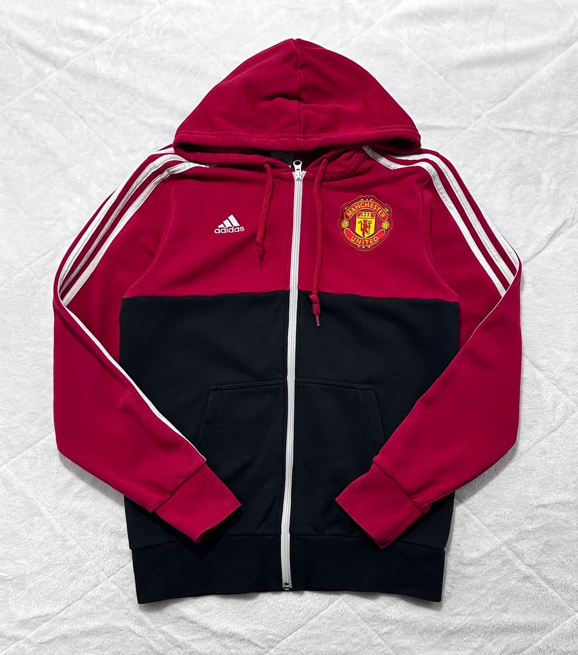아디다스 맨체스터 유나이티드 후드집업 (레드/블랙) 상품이미지1
