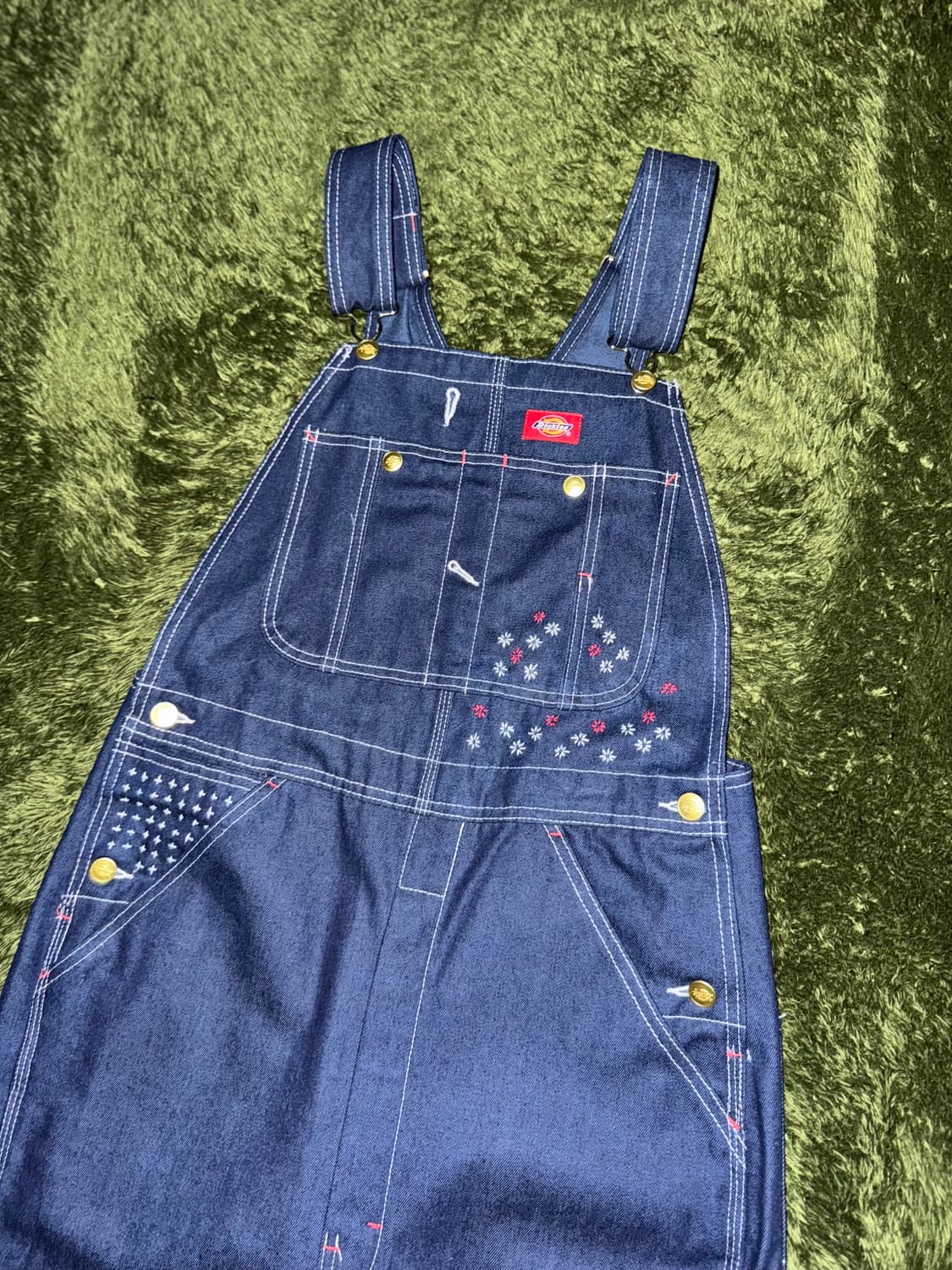 [30X30] 디키즈 재패니즈 사시코 커스텀 오버롤 인디고 상품이미지1