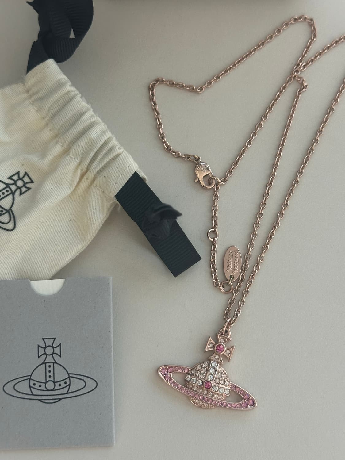 비비안웨스트우드 미니 바스 릴리프 핑크골드 상품이미지2