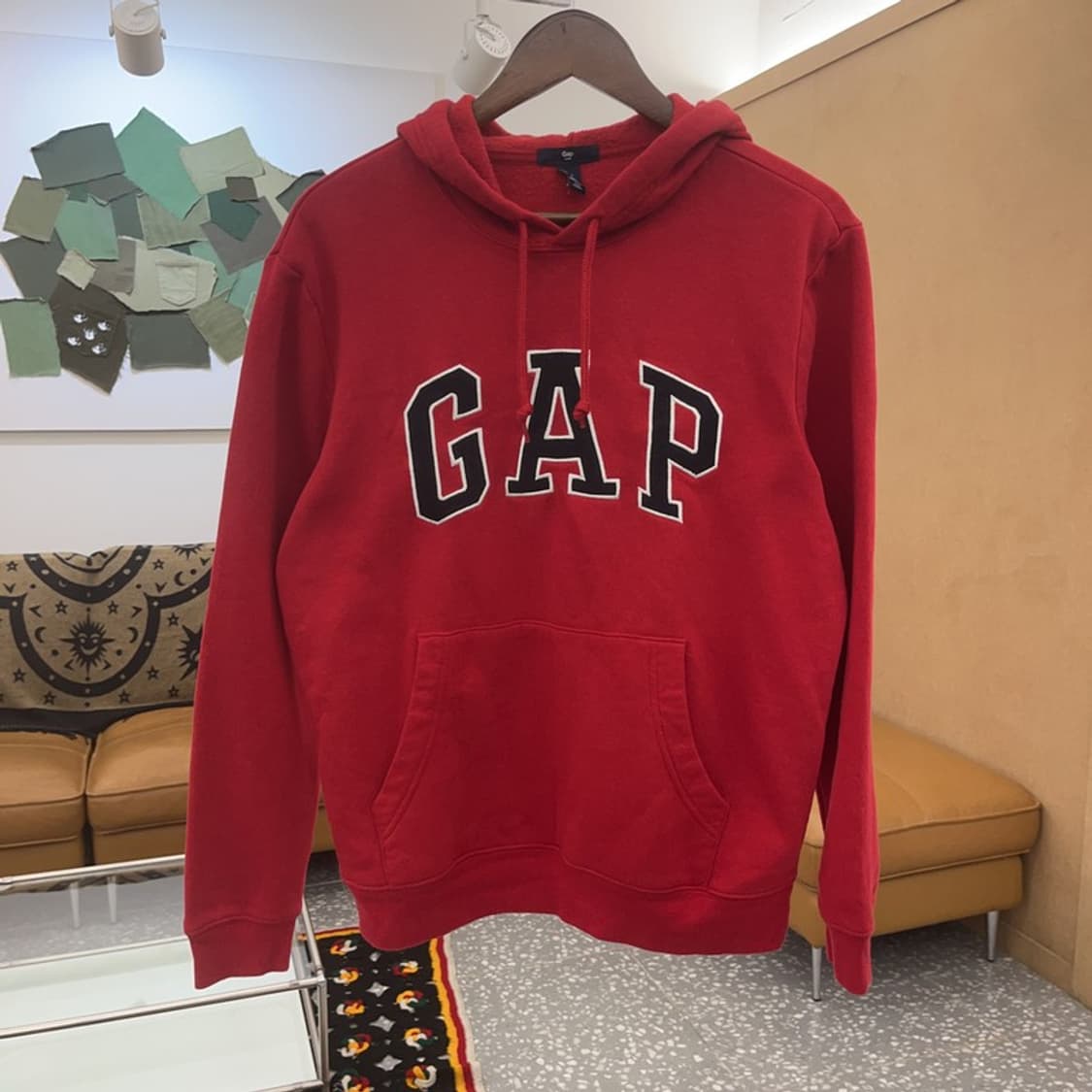 갭 올드스쿨 레트로 00's 빅로고 기모 후드티 S C07491 상품이미지3