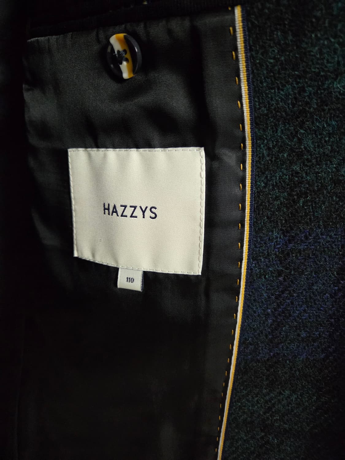 헤지스 해리스트위드 블랙와치 블레이저 상품이미지3