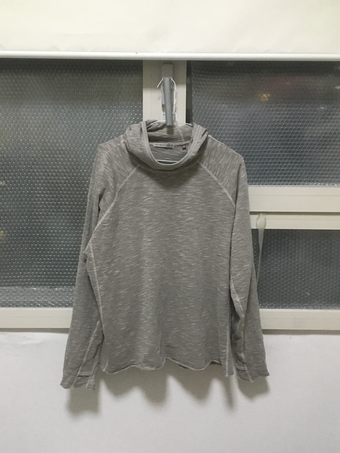 (3) 폴리테루 휴먼인덱스 터틀넥 후디 그레이 상품이미지1