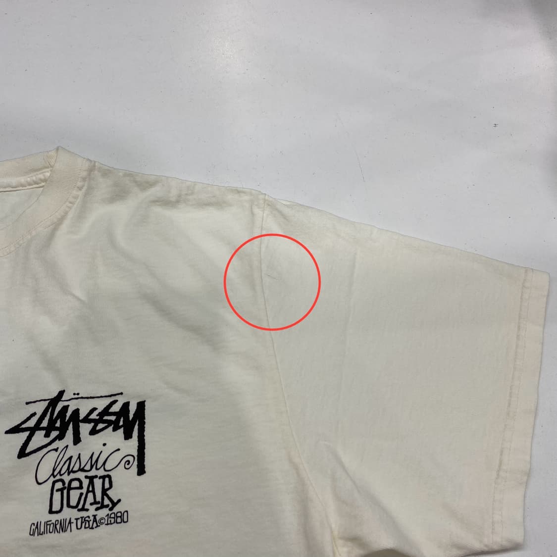 스투시 피그먼트 다이드 클래식 기어 티셔츠 내츄럴 상품이미지6