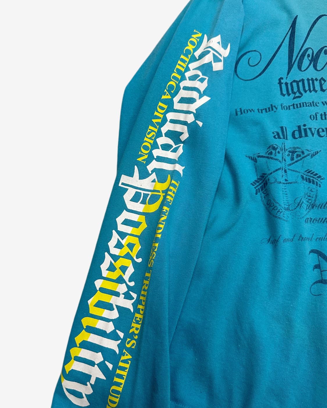 punk lettering blue t-shirt 상품이미지3