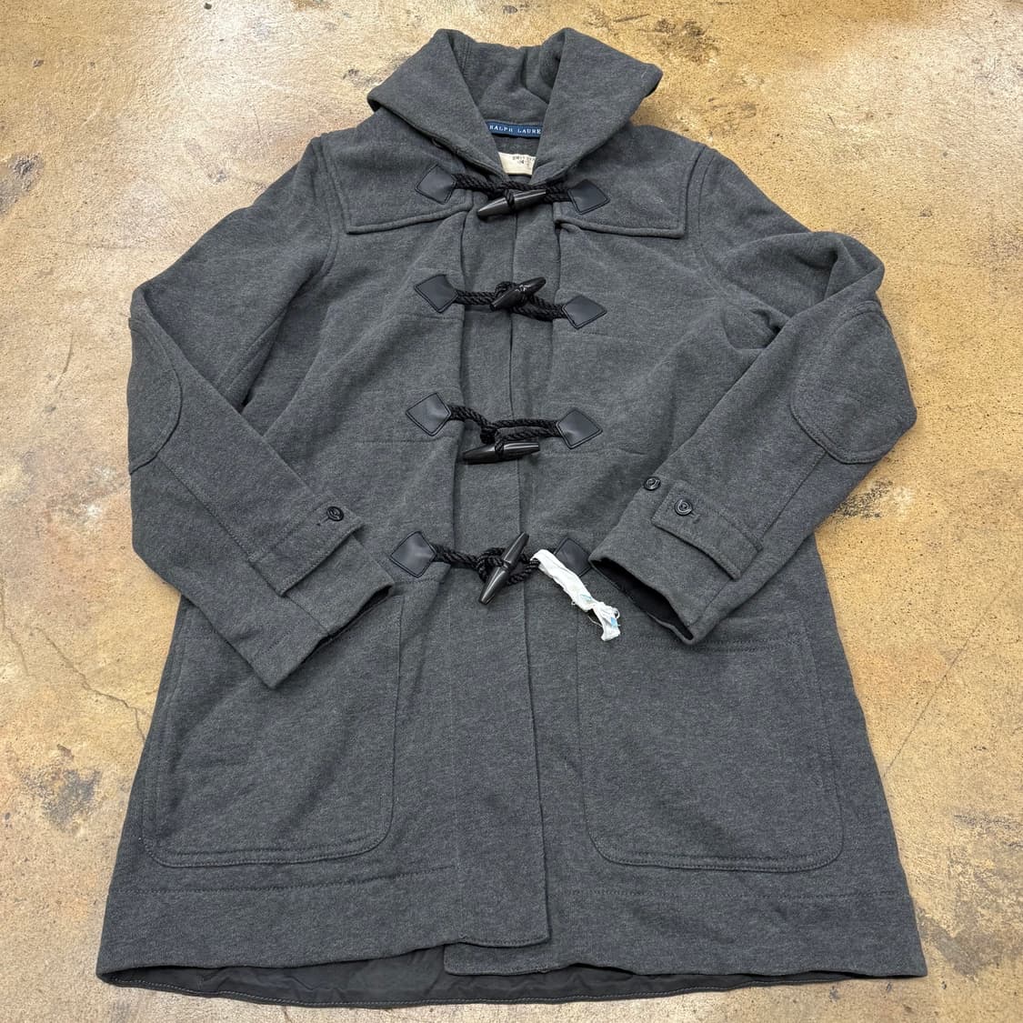 폴로 랄프로렌 그레이 코튼 면 더플 떡볶이 코트 상품이미지2