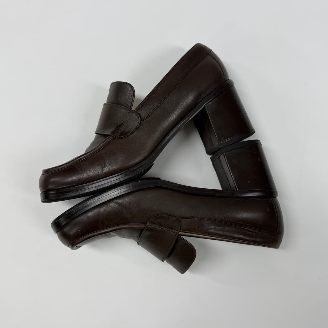 90s Margaret Howell mid heel loafers 상품이미지8