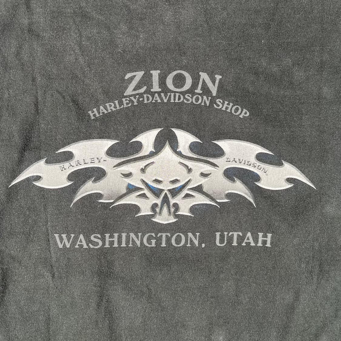 빈티지 할리데이비슨 워싱턴 유타 포켓 긴팔티 상품이미지6