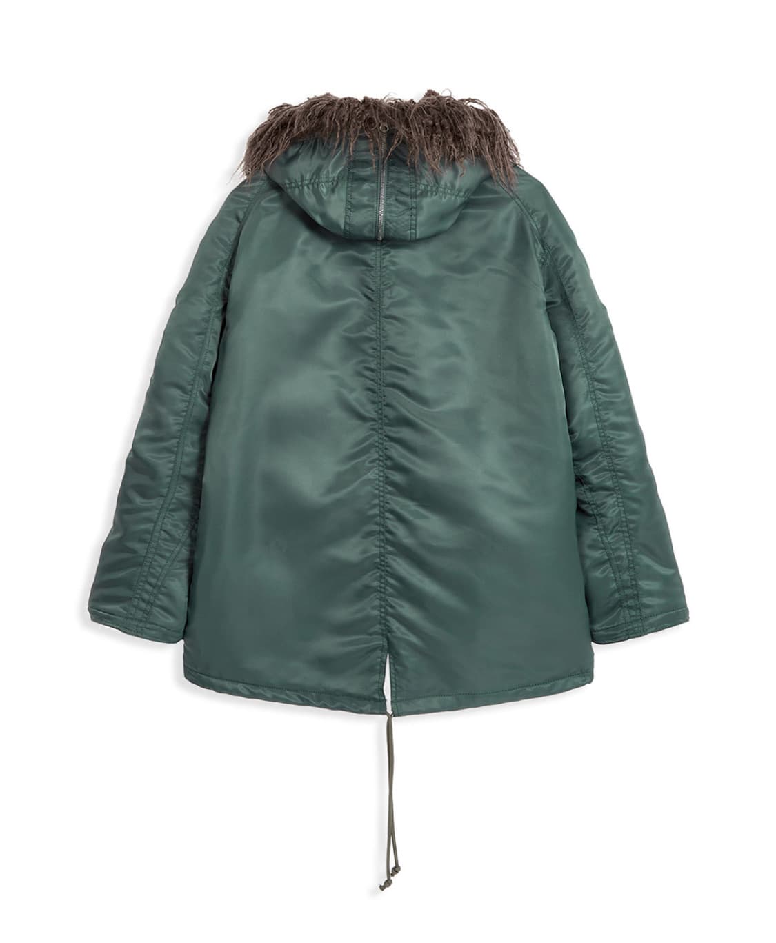 Open yy 폭스퍼 후드자켓 카키 상품이미지2