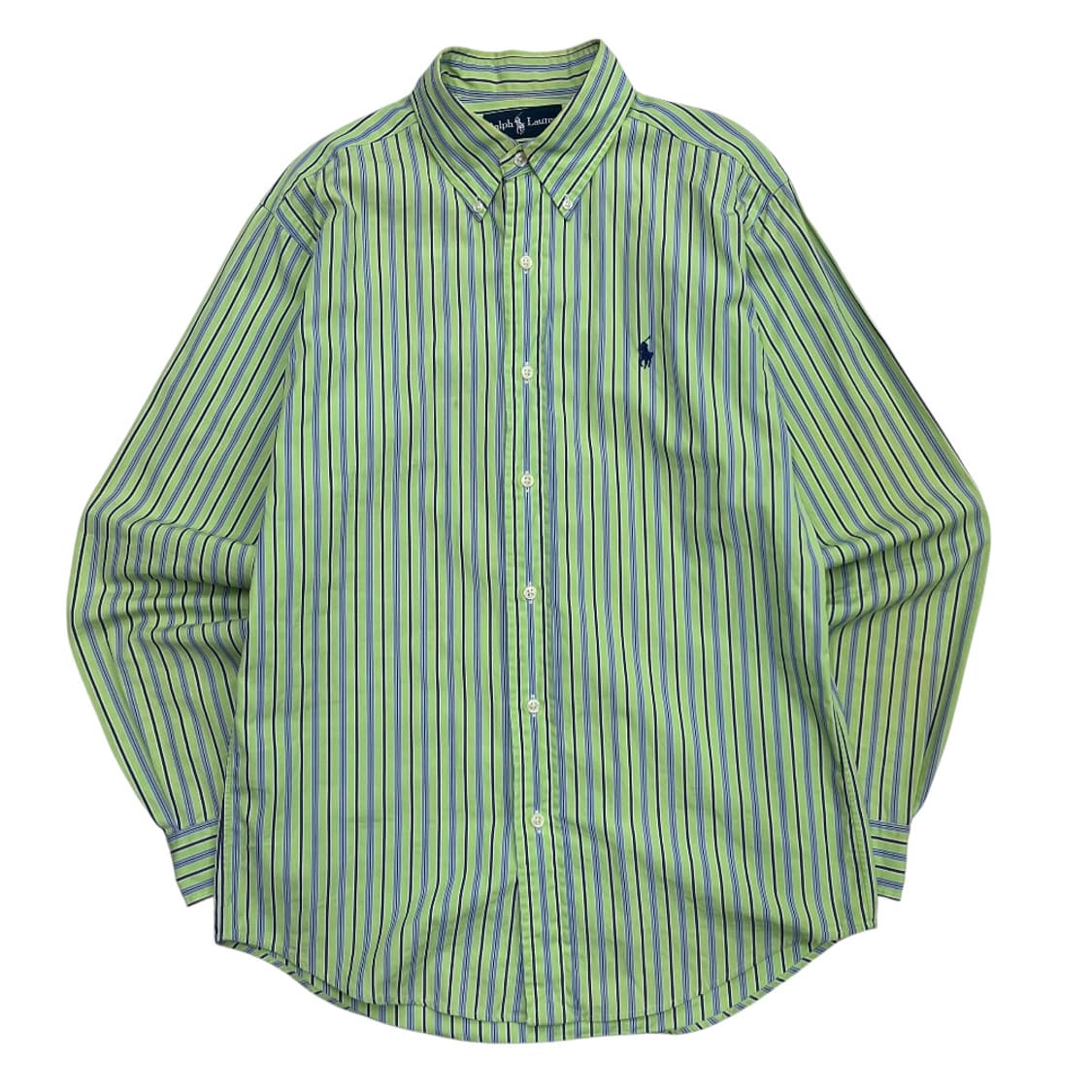 폴로 랄프로렌 네이비포니 네이비 단가라 녹차맛 셔츠 39 상품이미지2