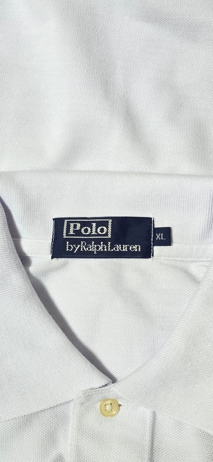 폴로 랄프로렌 빅포니 카라티 흰색 XL 상품이미지3