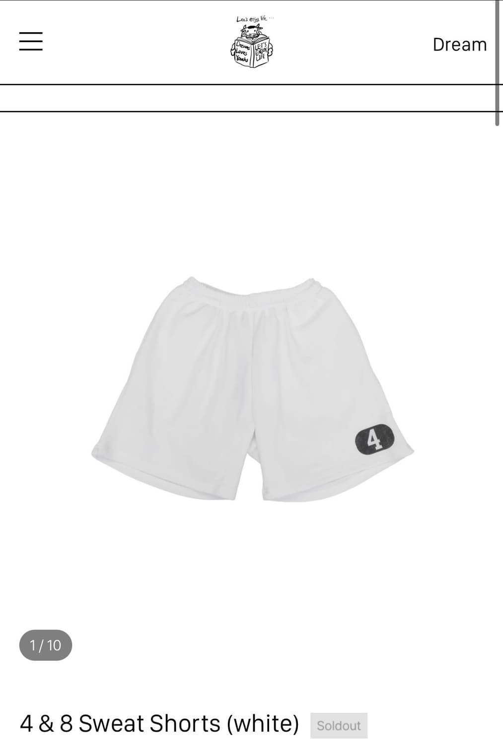 letsenjoylife 4&8 sweat shorts (8) 상품이미지1