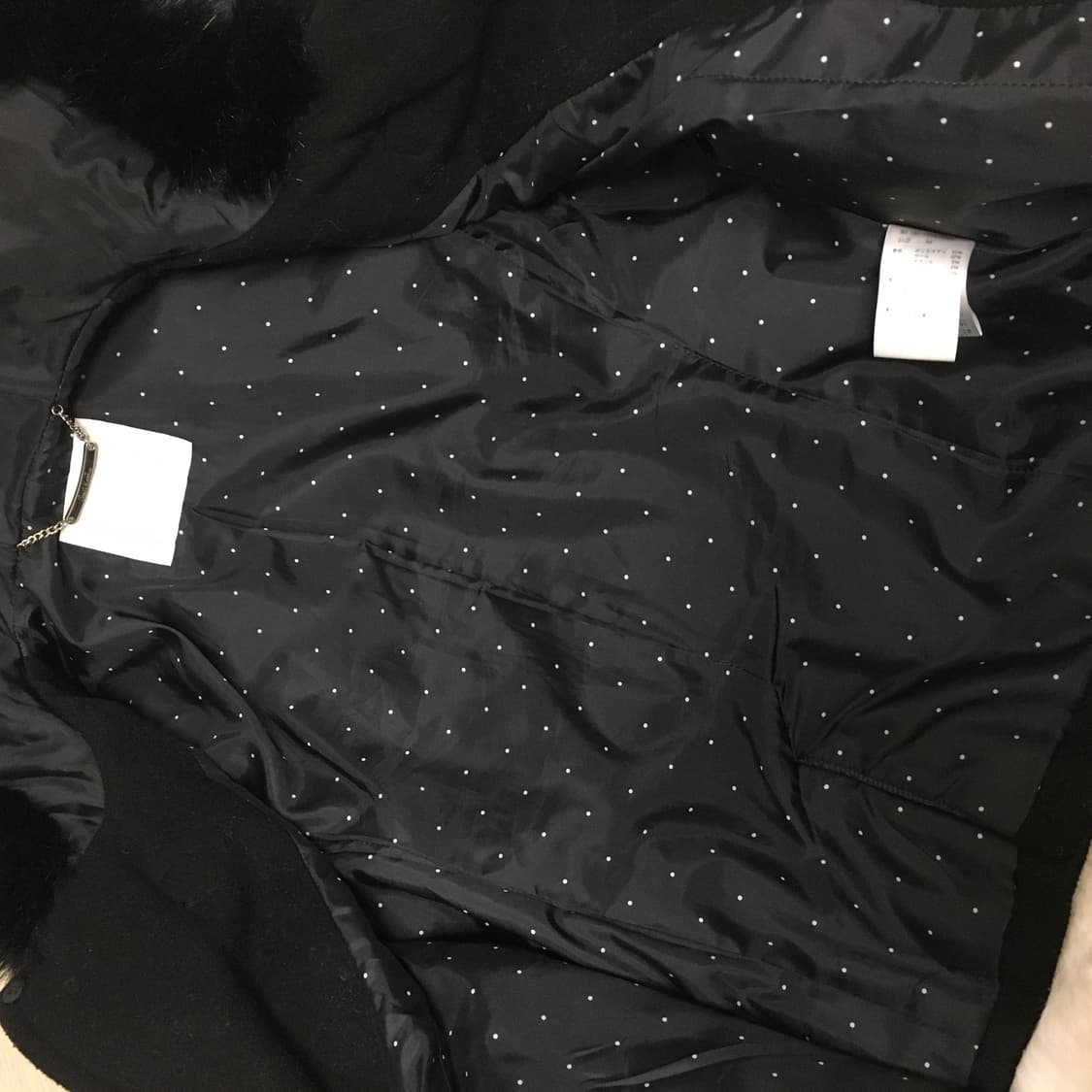 세실맥비 숏코트 블랙 도트 갸루 대장 일브 y2k 상품이미지5