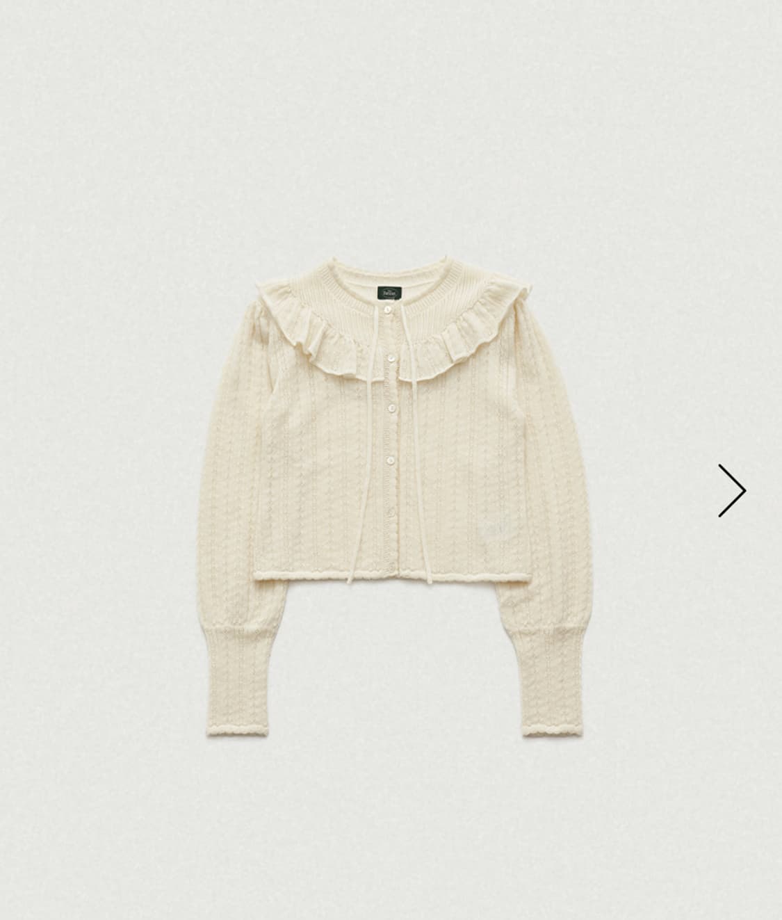 더바넷 Finni Pointelle Knit Cardigan 상품이미지5