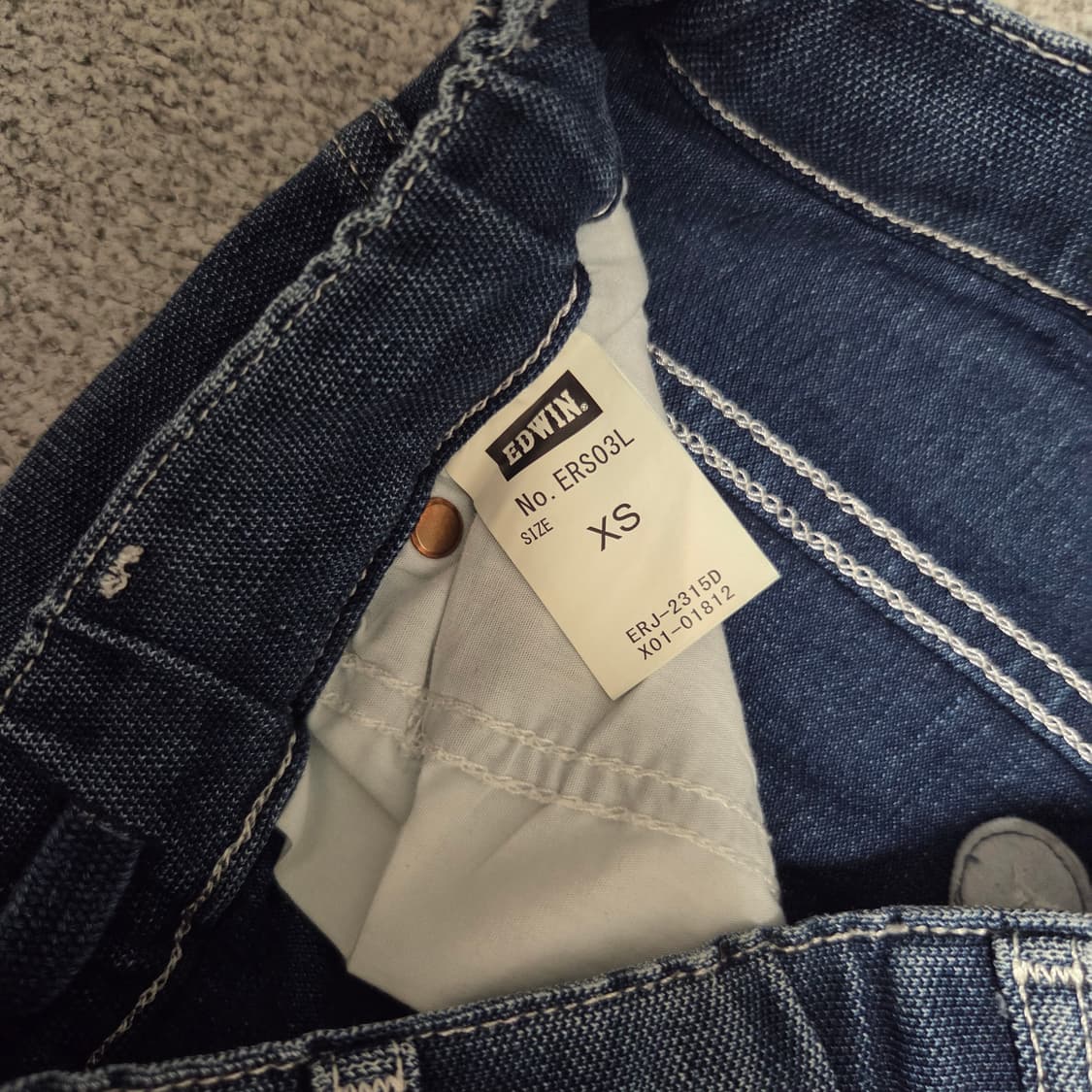 Edwin 에드윈 재팬 밴딩 데님팬츠 청바지 S-M 상품이미지3