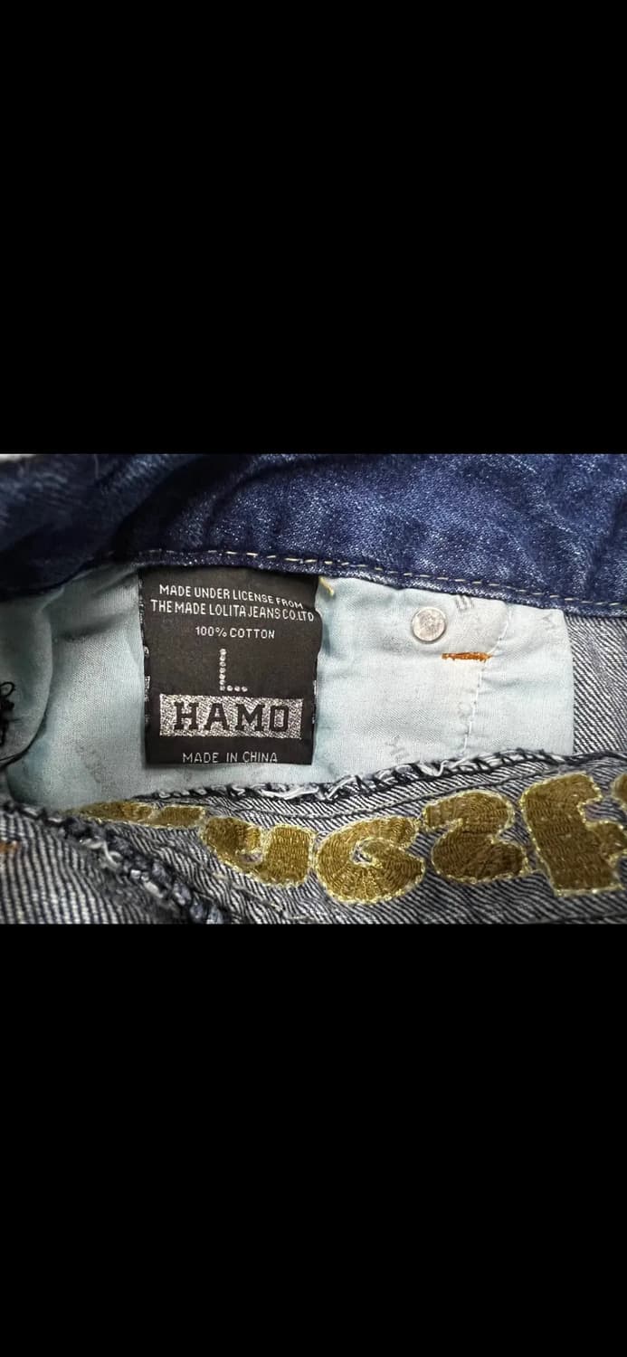 P-087 HOMO 빈티지 아메리칸 밀리터리 데님 팬츠 L 상품이미지4