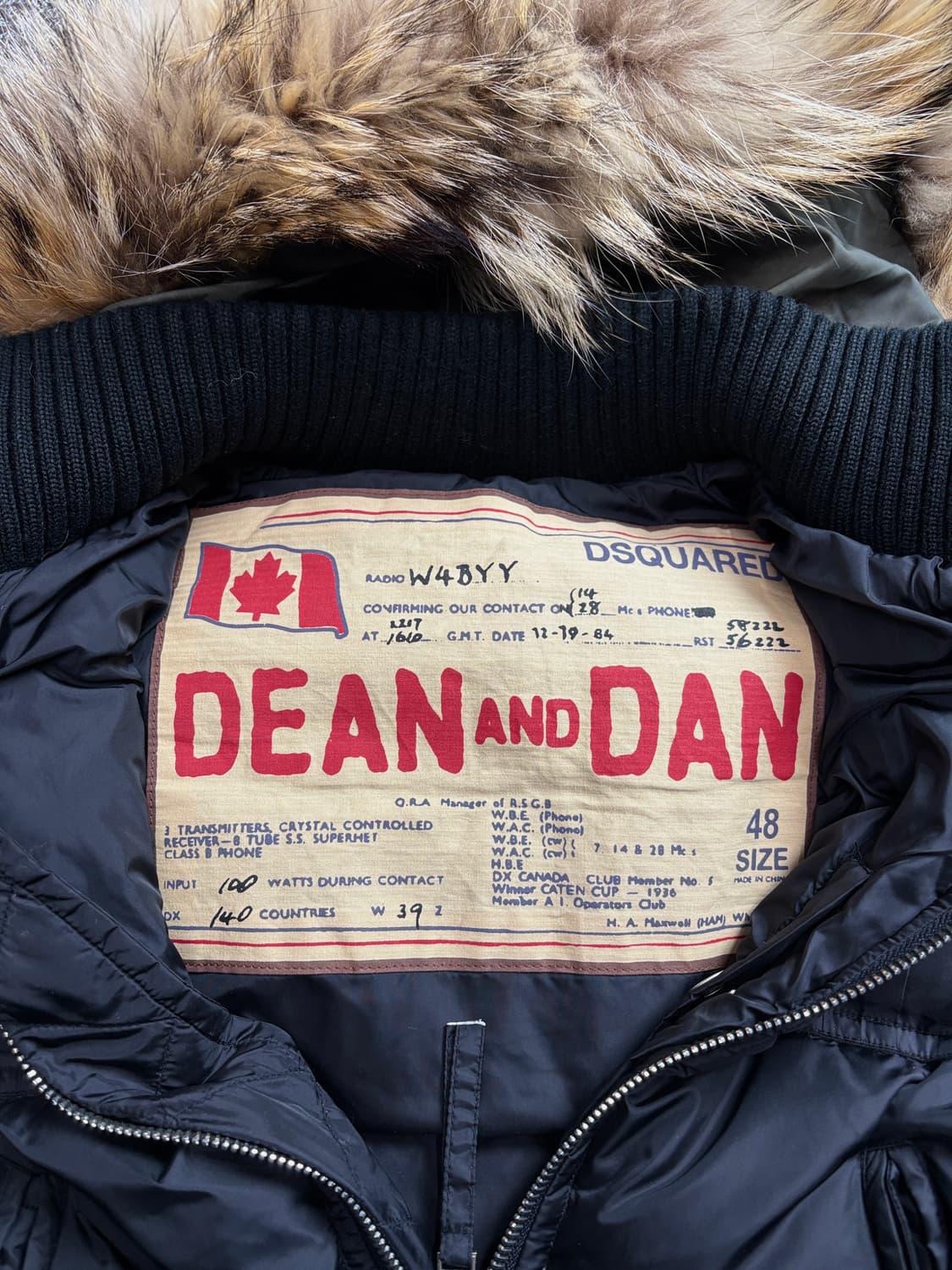 디스퀘어드 y2k 콜마이너 라쿤퍼 다운 숏패딩 2225 상품이미지3