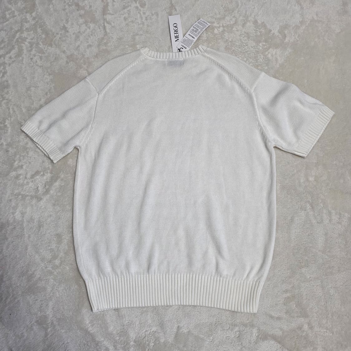 (XL)메르고 노디 라운드넥 반팔 니트  상품이미지3