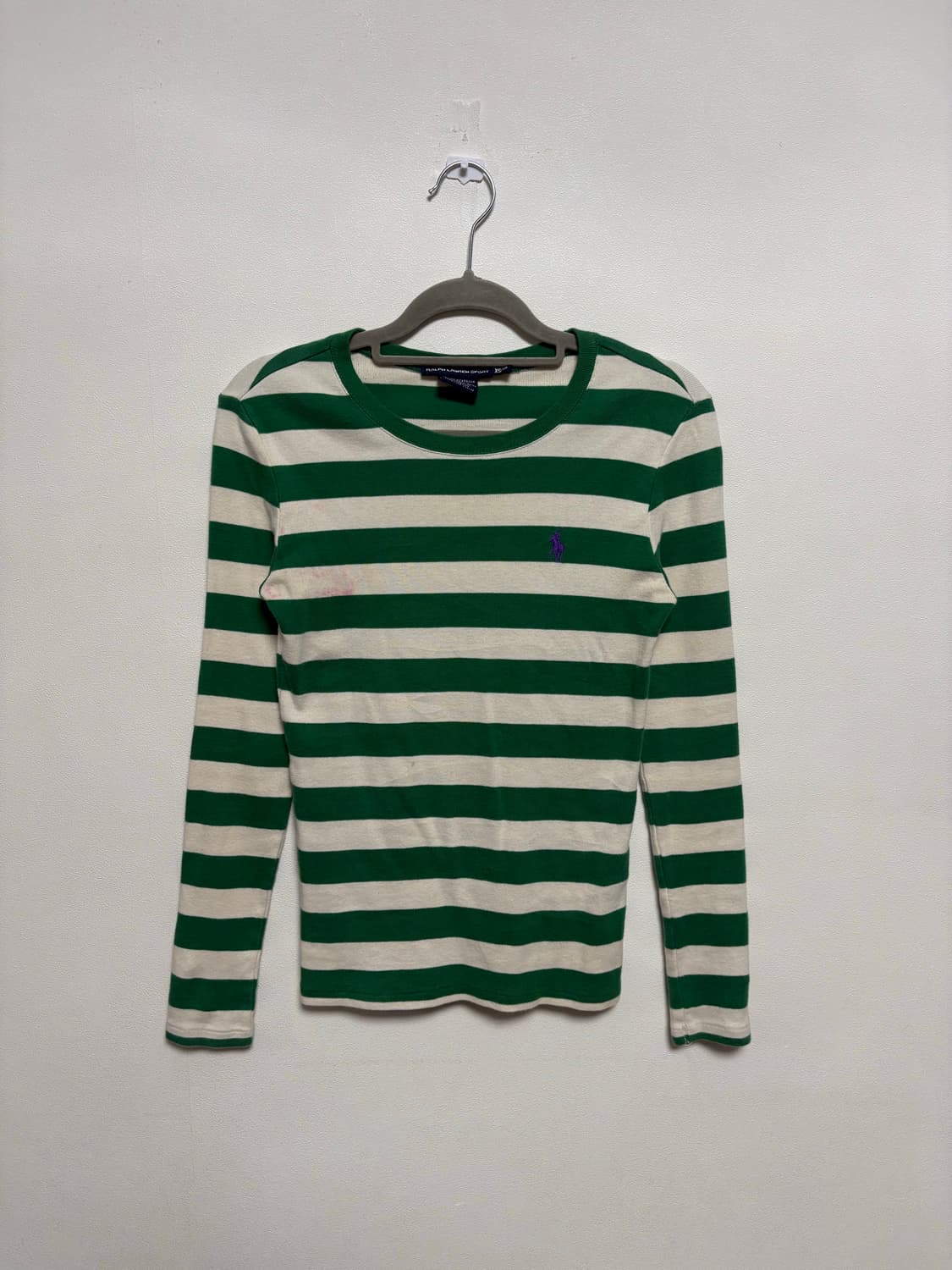 폴로 랄프로렌 배색 스트라이프 롱슬리브 티셔츠 상품이미지2