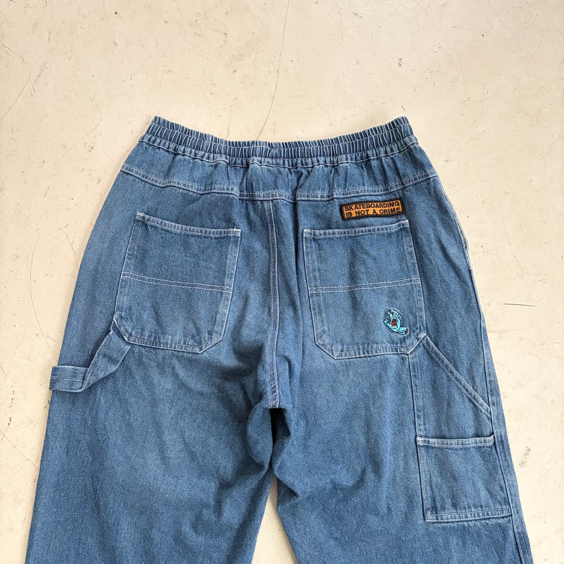 산타크루즈 빈티지 데님 카펜터 밴딩 팬츠 L 상품이미지9