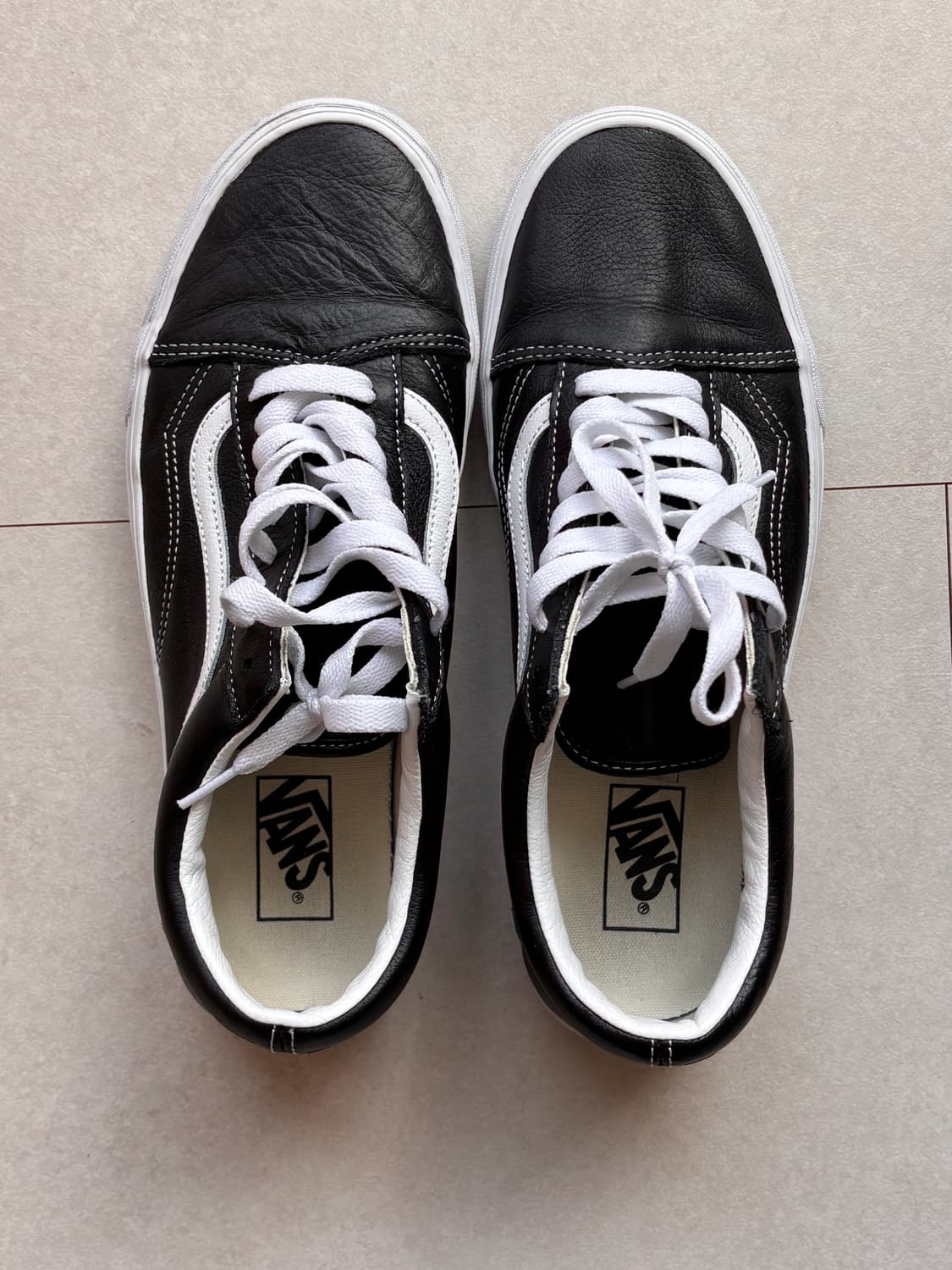 반스 레더 올드스쿨 블랙 290 상품이미지2