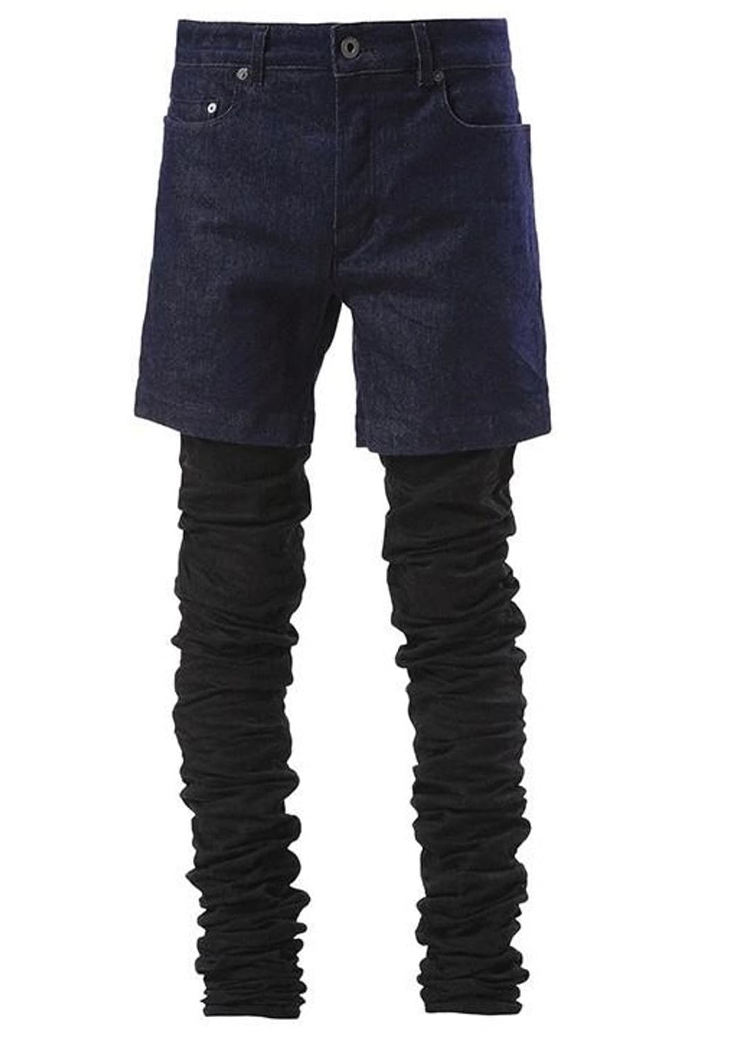 디젤 블랙 골드 레이어드 슈퍼 롱 진  상품이미지1