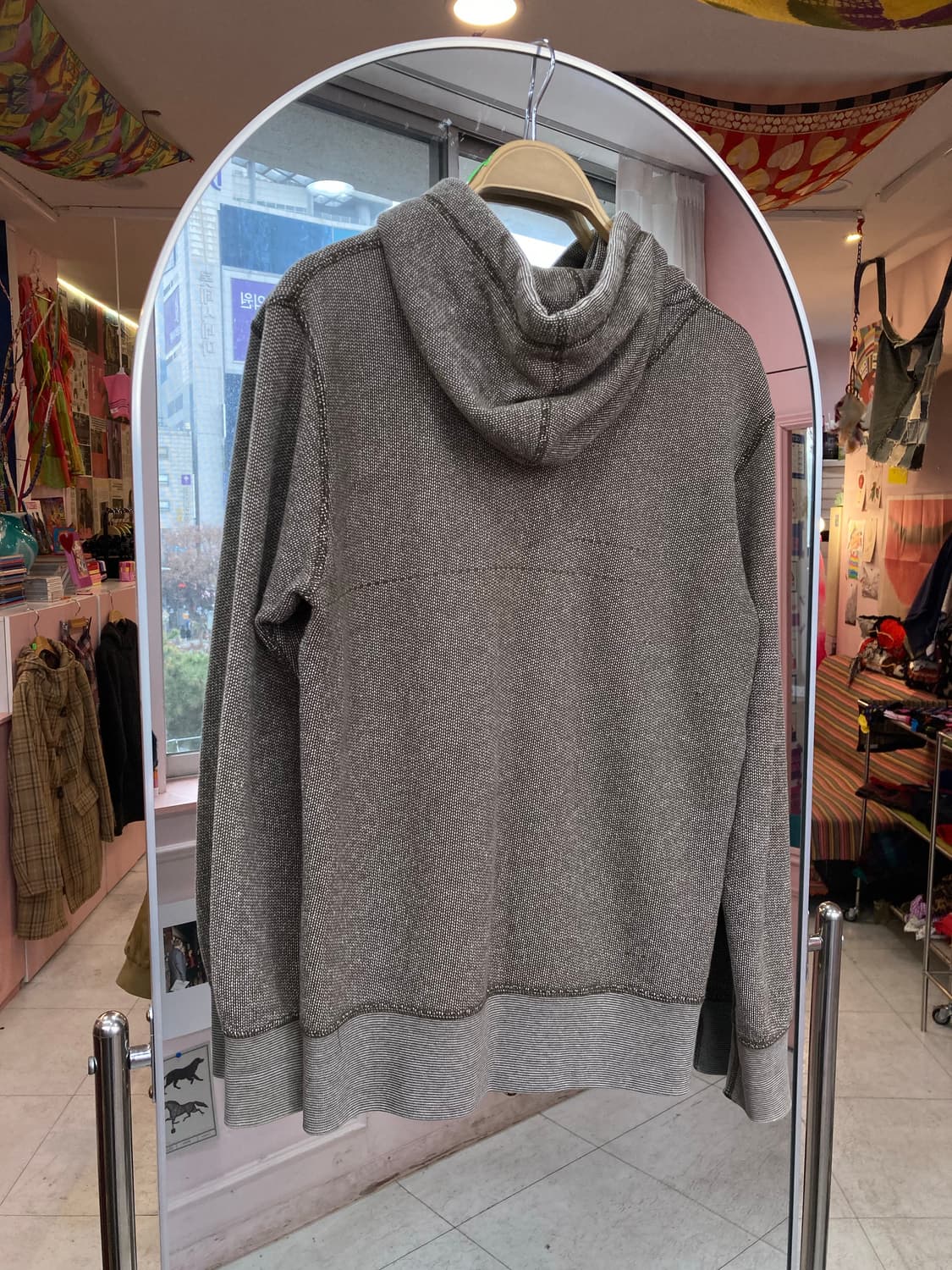 에스닉 브라운 투웨이 후드집업 상품이미지4