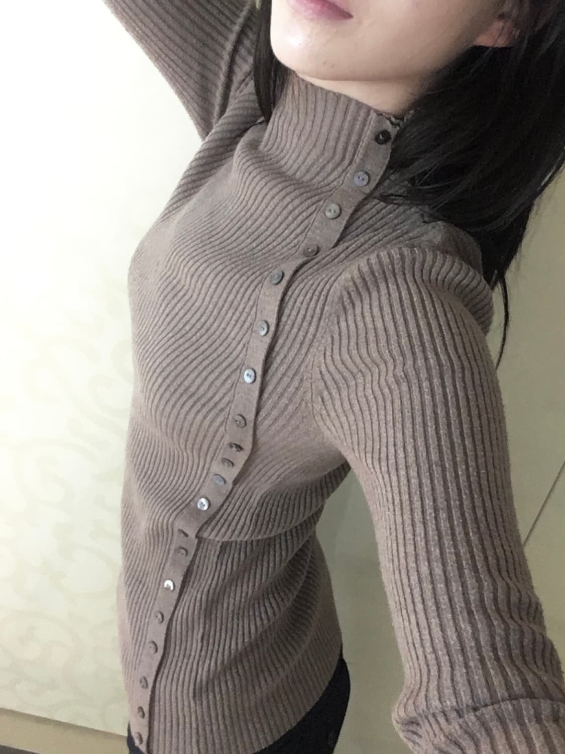 vintage side button detail knit 상품이미지3