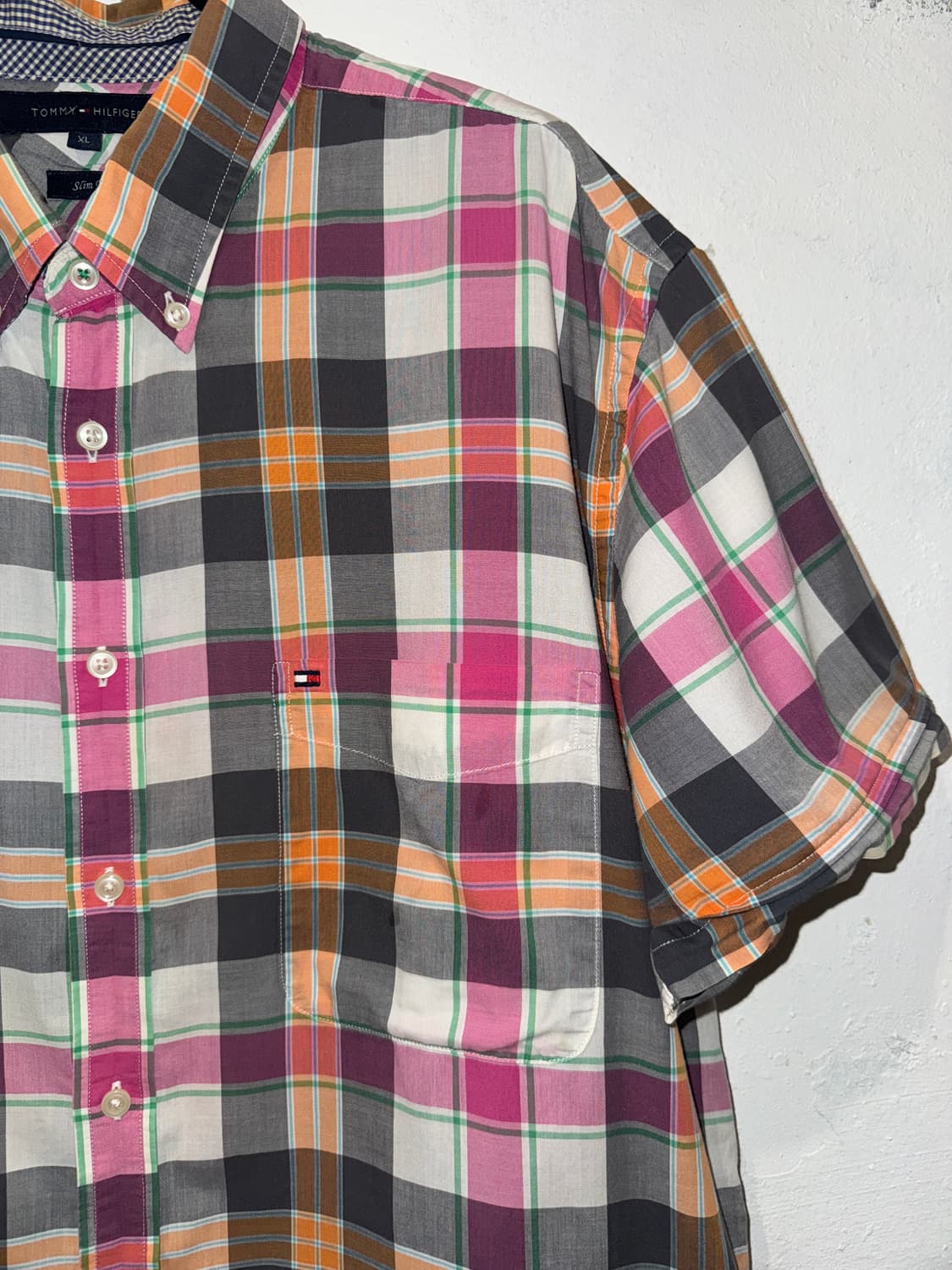 타미힐피거 멀티컬러 체크 셔츠 상품이미지3