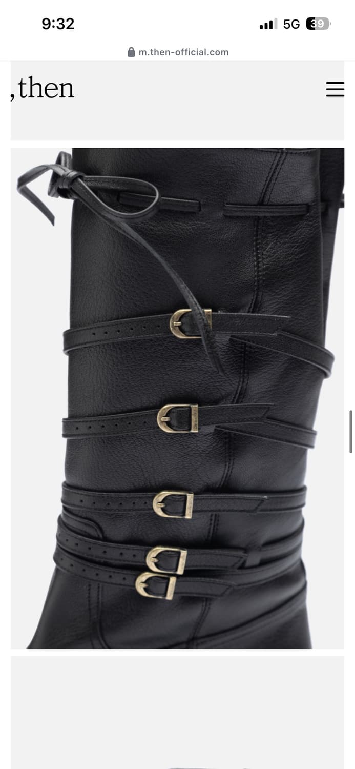 then 덴 BB Ankle Boots 블랙 225 새거 팝니다 상품이미지4