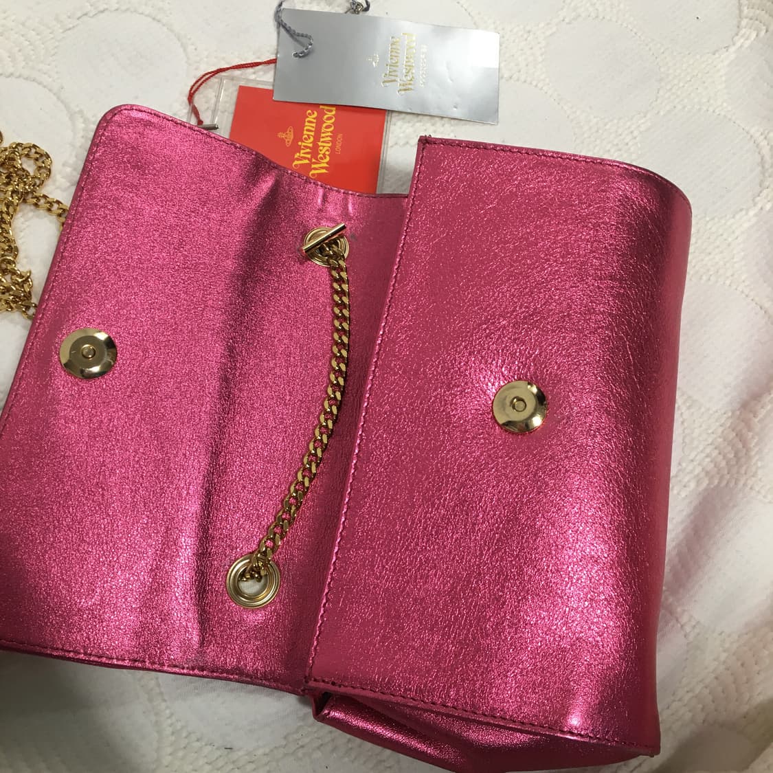 vivienne westwood 핑크 Y2K 체인 백 상품이미지7