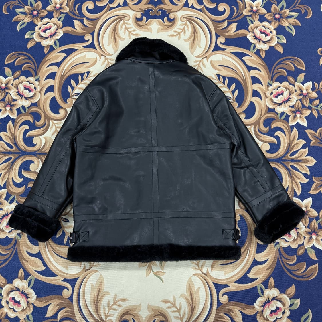 (M)도프제이슨 DOFFJASON 무스탕 자켓(블랙,2Way지퍼) 상품이미지5