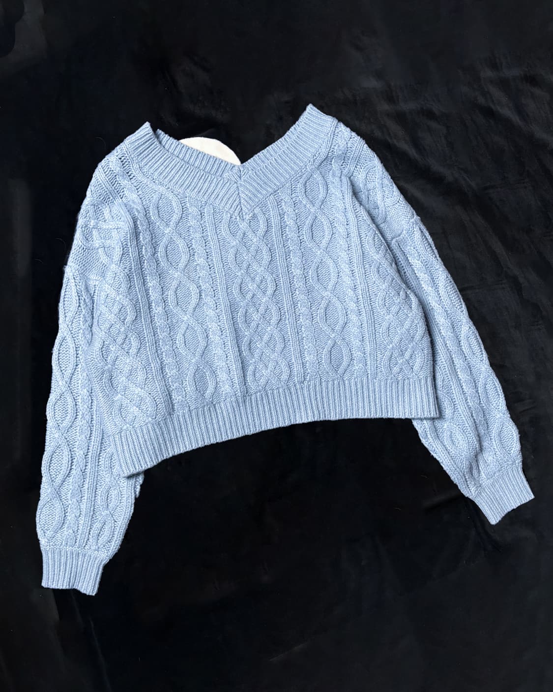 일본빈티지  LOWRYS 브이넥 크롭 니트 상품이미지1