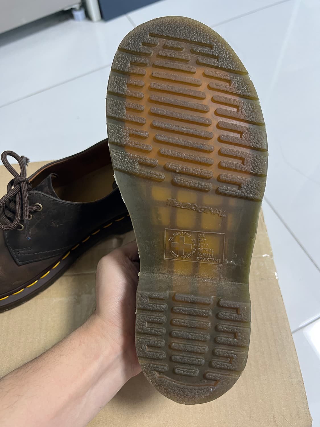 택포15) 닥터마틴 1461 3홀 크레이지호스 UK4  상품이미지5