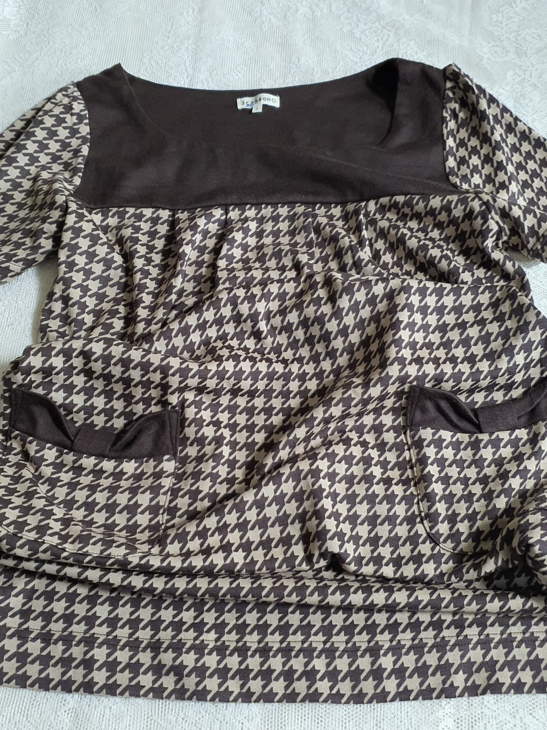 [일본빈티지] 4천원 하운드투스 체크 반팔 원피스 상품이미지7